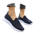 thumbnail image 3 of AUDeals Womens Orthopedic Walking Shoes Slip On Diabetic Shoes Arch Support Air Cushion Lightweight Platform Trainers Casual Sneaker (Blue, 9), 3 of 9