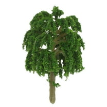 LOLIPPYY Faux Weeping Green Plastic Model for Office Desk Landscape Decoration 1 Piece