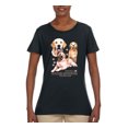 thumbnail image 2 of If It's Not a Golden Retriever It's Just a Dog Gift | Womens Dog Lover Graphic T-Shirt, Black, Small, 2 of 3