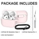 thumbnail image 3 of Funda protectora para AirPods 4 compatible con silicona, color rosa, 3 of 6