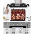 thumbnail image 4 of Large Induction Cooktop Protector Mat Gingerbread Christmas Stove Top Covers for Electric Stove, Xmas Balls Branches Red Buffalo Plaid Decorative Stove Burner Cover Mats, Glass Top Stove Cover, 4 of 7