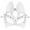 A004- White, variant on Punk Mask Gothic Studded Fox Mask 7 Inch Adult Masquerade Mask Accessory for Masquerade Party Rave Event Halloween, 1 Pack