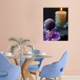 thumbnail image 2 of FCXZI Canvas wall art purple orchid decoration aromatherapy indoor art wall decoration home is suitable for living room, bedroom, office, dining room, club decoration, canvas hanging paintings, 2 of 5