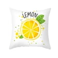thumbnail image 2 of Ludlz 45x45cm Lemon Orange Print Throw Pillow Case Cushion Cover Home Sofa Bed Decor, 2 of 8