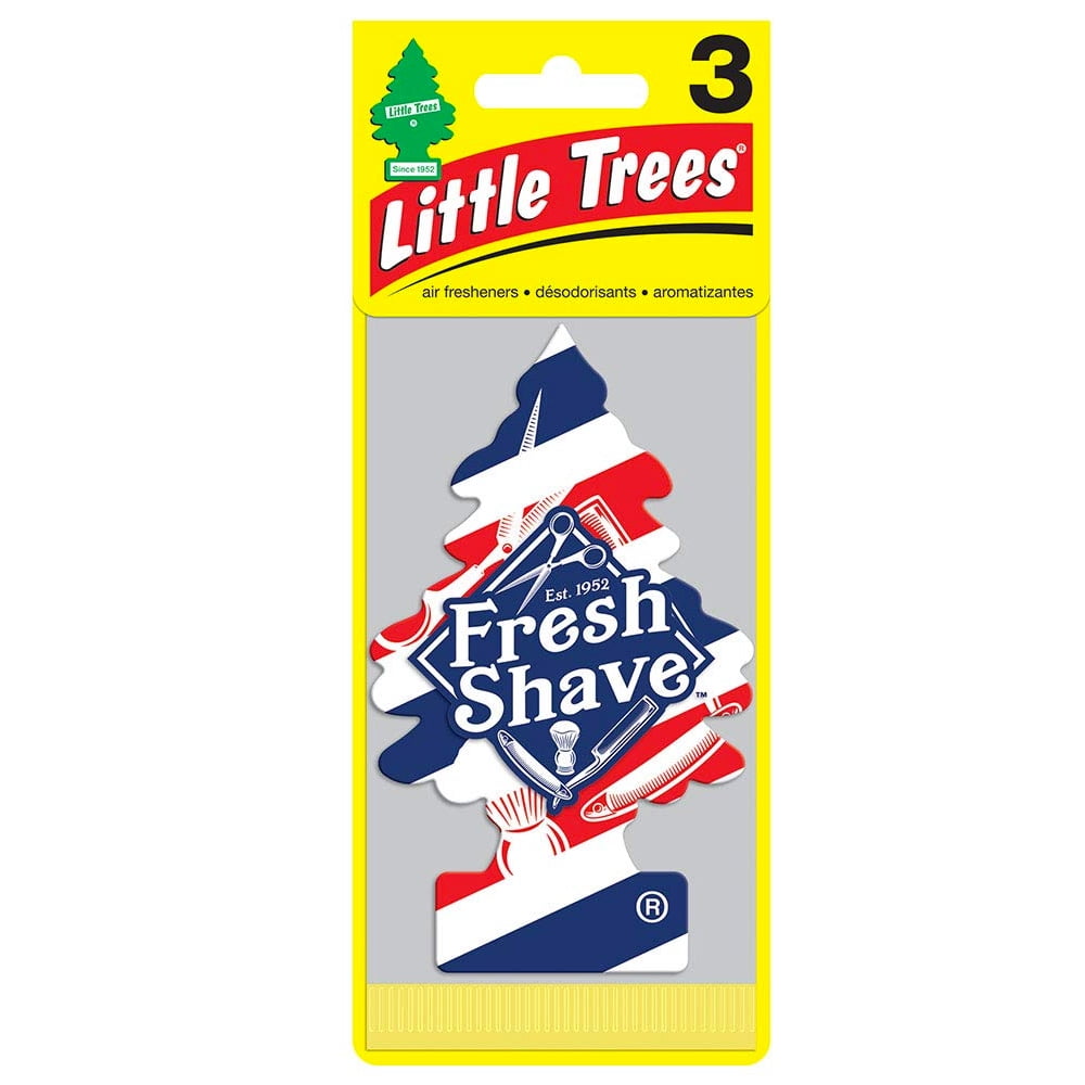 Little Trees Air Fresheners Fresh Shave Fragrance 3 Pack
