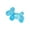 Blue, variant on Maltose Squeeze Toy Balloon Dog Stress Relief Toy Soft Slow Rebound Sensory Fidget Toy with Glitter Filled Gel Body