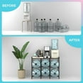 thumbnail image 6 of 5 Gallon Water Jug Holder for 6 Bottles With Rustic Top Shelf - Heavy Duty Dispenser Stand for Home Kitchen/Office/Living Room, 6 of 10