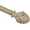 Cottage, variant on Urbanest Adjustable Single Curtain Rod Set Artichoke Finials – 1 - Inch Diameter, With Renaissance Gold Rod, 28–48 Inches