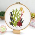 thumbnail image 1 of Clearance DIY Embroidery Flower Painting Needlework Tools for Beginner Handicrafts Round Cross Stitch Set Sewing Craft Kit No Hoop, 1 of 6