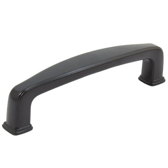 Sherwood Cabinet Pull, 96 Millimeters, Matte Black by Stone Harbor Hardware