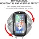 thumbnail image 4 of Soporte para teléfono celular de bicicleta impermeable de 360° con pantalla táctil de TPU impermeable para teléfono inteligente de 6,4 pulgadas brillar Electrónica, 4 of 5