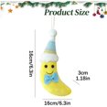 thumbnail image 3 of 1 Pc Christmas Plush Banana Ornament, Cute Stuffed Fruit Hanging Decoration with Knitted Hat, Soft Fabric Cartoon Banana Charm for Xmas Tree Holiday Home Party Winter Decor Festive Gift, 3 of 3