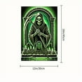 thumbnail image 2 of 1pc 2D flat Halloween tombstone design flag in luminous colors - versatile decoration for indoor and outdoor, suitable for garden and patio Halloween decoration, Halloween home decoration, 2 of 5