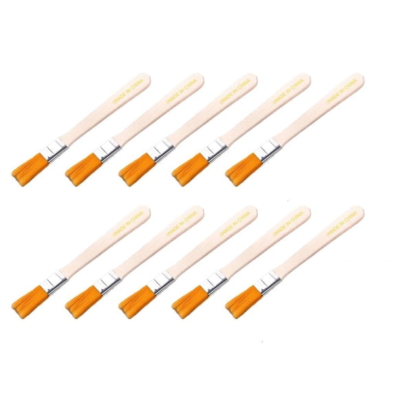 10Pcs Soft Bristle Paint Brush with Gloves for Wall Cabinets and Edges Painting