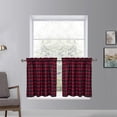 thumbnail image 2 of Curtains Window Drapery Plaid Bathroom Home Decoration Weave Lattice Simple Fashion Kitchen Valance, 2 of 5