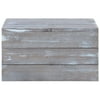 HUBERT® Crate Rustic Grey Wood - 20" L x 11" W x 11 1/2 H