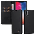 thumbnail image 1 of Funda para iPhone X/XS Estuche de Cuero PU Tipo Cartera con Ranuras para Tarjetas y Cierre Magnético, 1 of 5