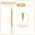 thumbnail image 2 of Uxcell 24 Pcs Colored Gel Pens, 0.5mm Fine Point Pastel Gel Pens High Light Ink for DIY Projects Painting Journaling Notebook Black Paper Drawing, 15cm Length Gold Ink, 2 of 6