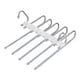 thumbnail image 2 of Plegable Multifuncional Pantalones Rack Armario Acero inoxidable Ajustable Ahorro de espacio Colgador plegable para armario Cinturón Balcón Bufanda violeta claro Sunnimix Percha para pantalones, 2 of 8