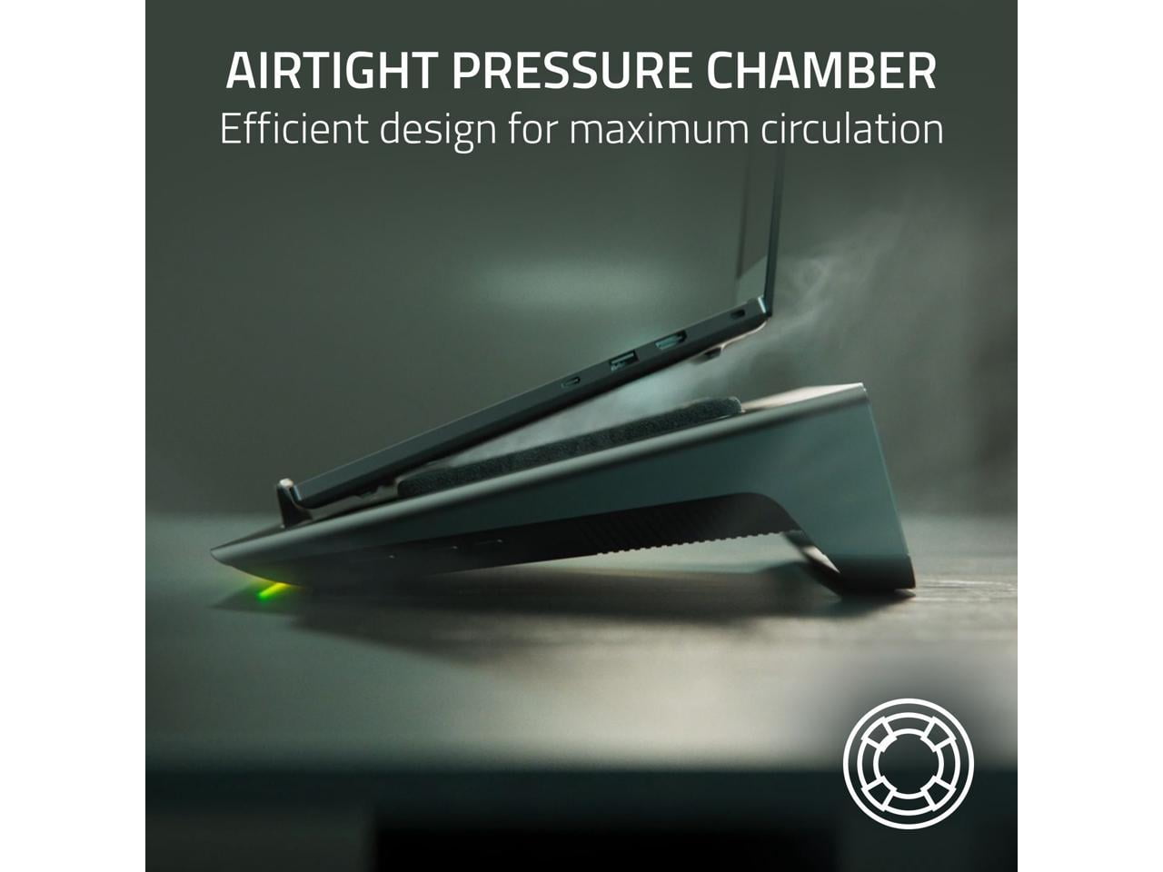 RAZER Laptop Cooling Pad, fits 14" to 18" laptops, Smart Cooling, Airtight Pressure Chamber