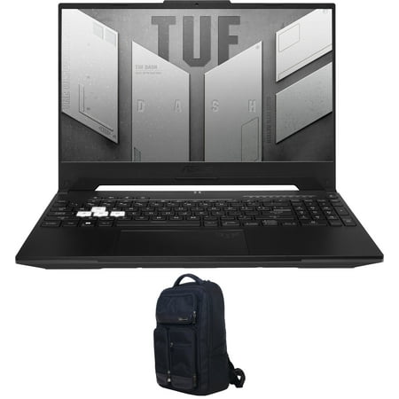 ASUS TUF Dash FX517ZR Gaming Laptop (Intel i7-12650H 10-Core, 15.6in 144Hz Full HD (1920x1080), NVIDIA RTX 3070, 32GB DDR5 4800MHz RAM, 512GB PCIe SSD, Backlit KB, Win 11 Home) with Atlas Backpack