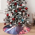thumbnail image 5 of Pofeuu Flower White Horse Print Christmas Tree Skirt, Merry Christmas Skirt Xmas Tree Ornaments for Xmas Holiday Party Decorations-48", 5 of 7