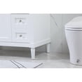 thumbnail image 5 of Elegant Decor Bennett 36" MDF Single Bathroom Vanity with Backsplash in White, 5 of 8