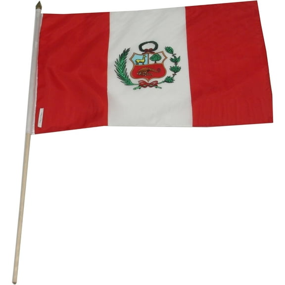 US Flag Store Peru Flag, 12 by 18-Inch