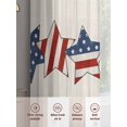 thumbnail image 6 of 4th of July Sheer Curtains 108 Inch Length 2 Panels Set for Living Room/Bedroom, Patriotic Blue Red Star Independence Day Curtain Sheers Drapes Rod Pocket Curtains Window Treatment Set 52''x108''x2, 6 of 7