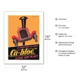 thumbnail image 2 of Ca-bloc Automotive Brakes - Vintage French Advertising Poster by Leonetto Cappiello c.1931 - Bamboo Fine Art 290gsm Paper (Unframed) 12x16in, 2 of 4