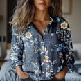 thumbnail image 5 of Chuancc Shirts For Women Long Sleeve Shirts For Women Fall Clothes Womens Office Tops Fall Outfits Tops For Women Trendy Button Down Shirts For Women Rose Gold L, 5 of 7