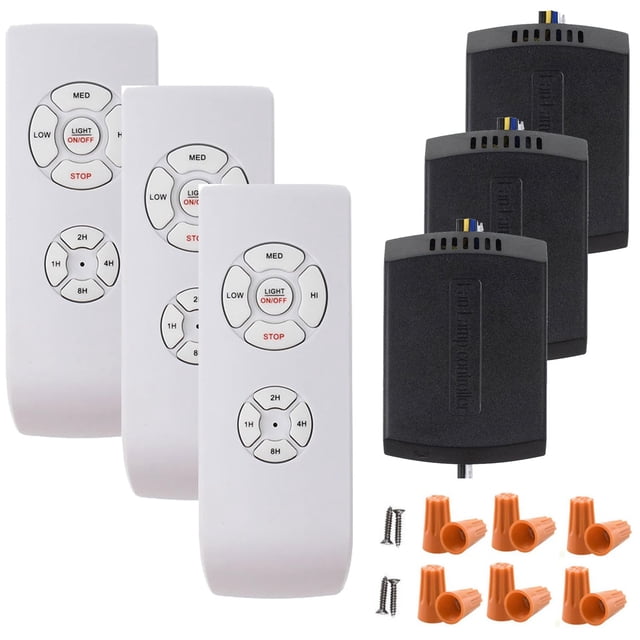 Kit de control remoto para ventilador de techo LPHUMEX Universal, 3 piezas