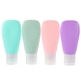 thumbnail image 1 of Travel Size Silicone Squeeze Bottles for Storage Durable and Easy to Clean 4Pcs, 1 of 8