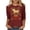 HGG269-Hot Pink, variant on Ounisa Year of The Horse Women's Long Sleeve Shirts Casual Crew Neck Tops Tee Tshirts Loose 3/4 Sleeve Top Outfits Clothes