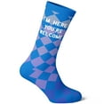 thumbnail image 4 of Men's I'm Here, You're Welcome Socks Funny Sarcastic Rude Checkered Footwear, 4 of 6