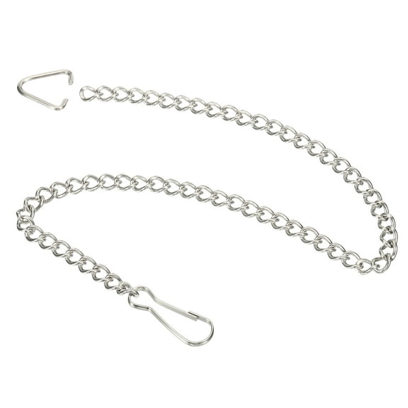 Uxcell 11.81" Toilet Handle Lever Flush Replacement Flappers Chain Stainless Steel Silver Tone 6 Pcs