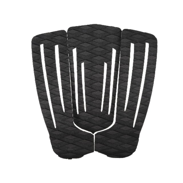 Sonducket Alfombrilla para tabla de surf, 3 uds., alfombrilla para pie, almohadillas de agarre para tabla de Paddle Longboard, accesorios para Deportes acuáticos Negro