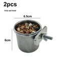 thumbnail image 2 of Dog Crate Water Bowl Kennel Hanging Bowl Removable Pet Dog Stainless Steel Coop Cups - 6.5cm, 2 of 5