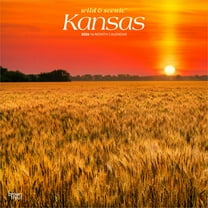 Kansas Wild & Scenic | 2026 12x24" (Hanging) Wall Calendar | Plastic-Free