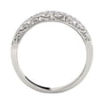 thumbnail image 4 of AoneJewelry 1/5 Ct Diamond Milgrained Wedding Band In Solid 10K White Gold, 4 of 5