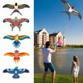 thumbnail image 2 of Children Kite Toy Cartoon Eagle Foldable Mini Plastic Toys Kite Hand Brake Fishing Rod  Butterflies For Kids Outdoor Toy For Fun, 2 of 9