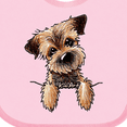 thumbnail image 4 of Inktastic Border Terrier Boys or Girls Baby Bib, 4 of 4