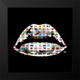 thumbnail image 2 of Paslier, Morgan 12x12 Black Modern Framed Museum Art Print Titled - World Kiss, 2 of 5