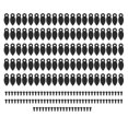 thumbnail image 1 of 100 Uds. Botones Giratorios DIY para Marcos de Fotos Accesorios para Marcos de Fotos Manualidades Hebilla para Marcos de Fotos Negro con Tornillos, 1 of 10