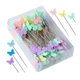 thumbnail image 1 of Alfiler de flor, alfiler de flor de ciruelo, botón de mariposa, aguja de costura, patchwork, aguja fija, 1 of 5