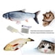 thumbnail image 4 of Vogacara Juguete eléctrico para gato, pez en movimiento, simulación de felpa realista, gato pez que se mueve Animales de peluche y juguetes de peluche Karausche, 4 of 6