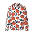 thumbnail image 2 of Picia Hand Drawn Tomatoes Women's Men's UPF 50+ Sun Protection Hoodie Shirt Long Sleeve SPF Fishing Outdoor UV Hiking Lightweight Shirts-X-Large, 2 of 9