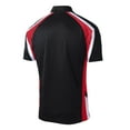 thumbnail image 6 of Yellow Rooster Men's Tricolor Micropique Sport-Wick® Polo Black/ True Red/ White 3XL, 6 of 8