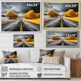 thumbnail image 4 of Designart "Forest Path Road Through Yellow White Forest II" Landscapes Floater Framed Canvas Wall Art, 4 of 7