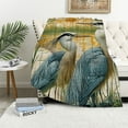 thumbnail image 4 of FCXZI Lightweight Birds Marsh Art Nouveau Fashion Blanket - Cozy Multi-Purpose Gift 50*60in, 4 of 7